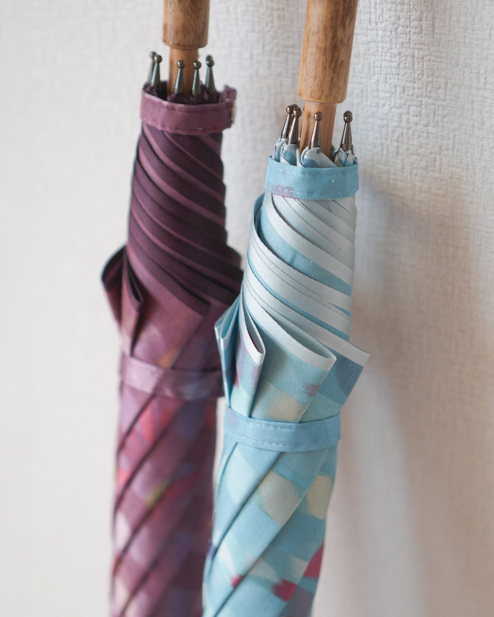ボーダー フラワー 長傘 50cm 8本骨