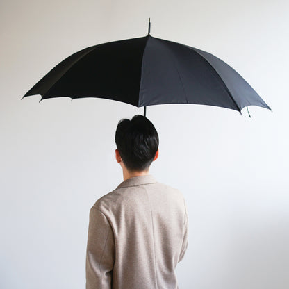 長傘 メンズ 雨傘 超撥水 ワンタッチ 小宮商店 ミラトーレ ブラック