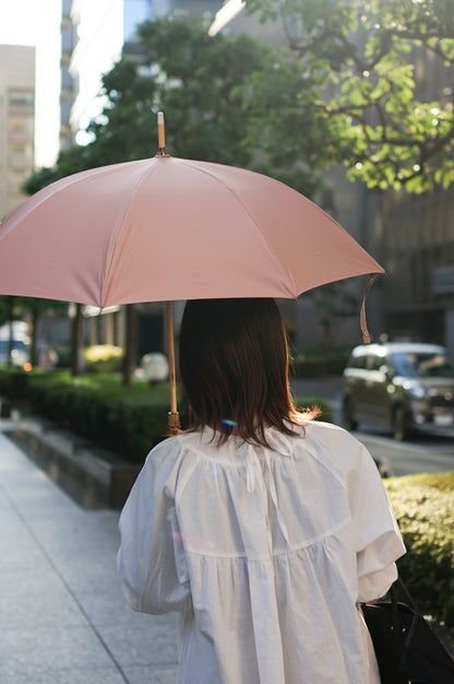 長傘 レディース 日傘・晴雨兼用傘 お洋服に合わせやすい、コンパクトな長傘